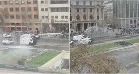 Cortan tránsito en la Alameda por incidentes en conmemoración del 11 de septiembre