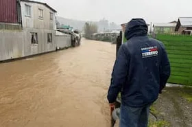Senapred reporta 772 viviendas dañadas y 9.444 personas aisladas por sistema frontal